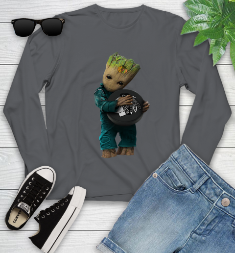 NHL Groot Guardians Of The Galaxy Hockey Sports Chicago Blackhawks Youth Long Sleeve 8