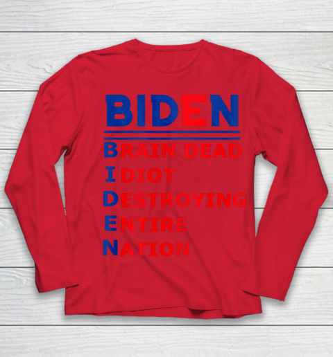 Republicans voter Anti Joe Biden Youth Long Sleeve 7