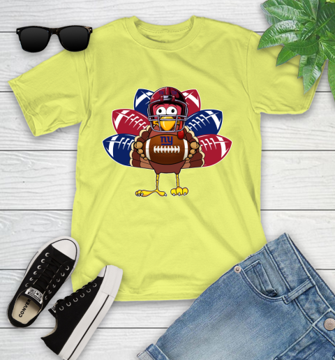 New York Giants Turkey Thanksgiving Day Youth T-Shirt 8