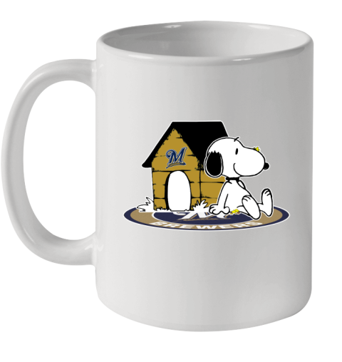 MLB Baseball Milwaukee Brewers Snoopy The Peanuts Movie Shirt Ceramic Mug 11oz