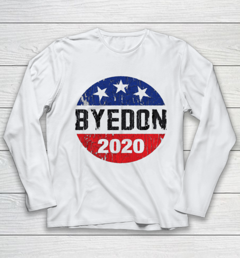 Bye Don 2020 ByeDon Button Funny Joe Biden Anti Trump Retro Youth Long Sleeve