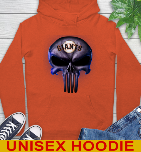 San Francisco Giants MLB Baseball Punisher Skull Sports Hoodie 4