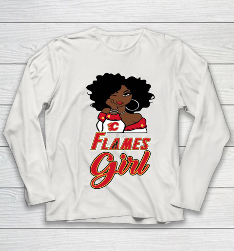 Calgary Flames Girl NHL Youth Long Sleeve 11