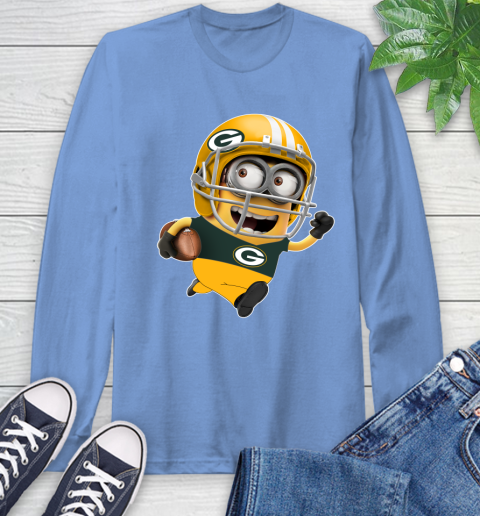 NFL Green Bay Packers Minions Disney Football Sports Long Sleeve T-Shirt 11