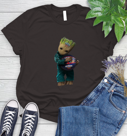 NBA Groot Guardians Of The Galaxy Basketball Sports New Orleans Pelicans Women's T-Shirt 8