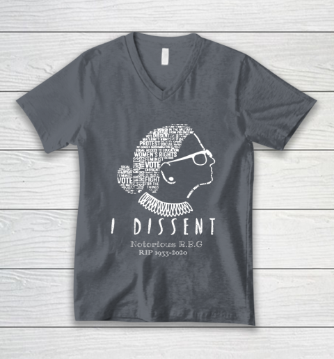 Notorious RBG 1833  2020 R.I.P Ruth Bader Ginsburg I Dissent V-Neck T-Shirt 4
