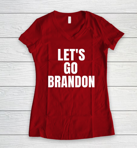 Let's Go Brandon FJB Women's V-Neck T-Shirt 4