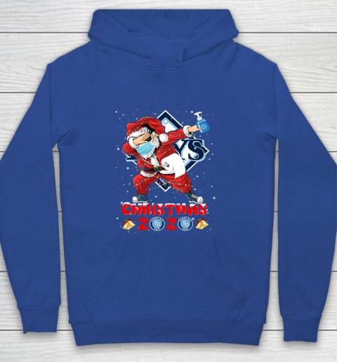 Tampa Bay Rays Funny Santa Claus Dabbing Christmas 2020 MLB Youth Hoodie 6