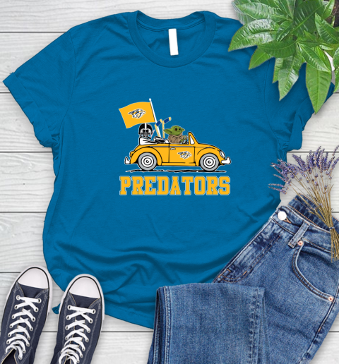Nhl Hockey Nashville Predators Darth Vader Baby Yoda Driving Star
