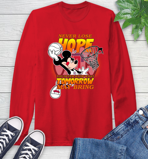 LA Clippers NBA Basketball Mickey Disney Never Lose Hope Long Sleeve T-Shirt 11