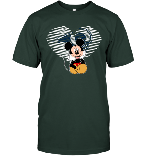 NFL Los Angeles Rams The Heart Mickey Mouse Disney Football T Shirt xXz4jzABmrU classic t shirt 2 95 151514 front forest green