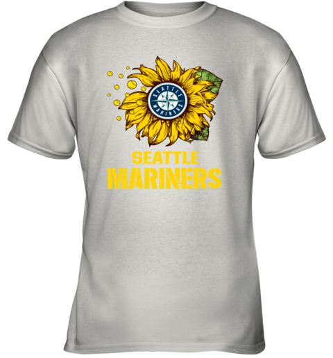 Seatlle Mariners Sunflower MLB Baseball Youth T-Shirt