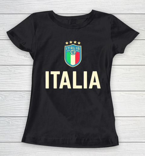 Italy Soccer Jersey 2020 2021 Euros Italia Football Team Women's T-Shirt
