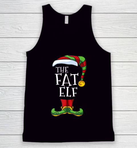 Fat Elf Family Matching Christmas Group Funny Pajama Tank Top