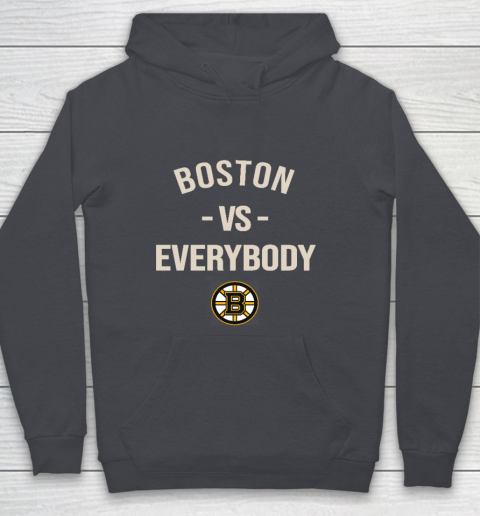 Boston Bruins Vs Everybody Youth Hoodie 5