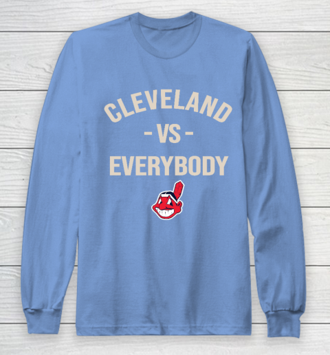 Cleveland Indians Vs Everybody Long Sleeve T-Shirt 8