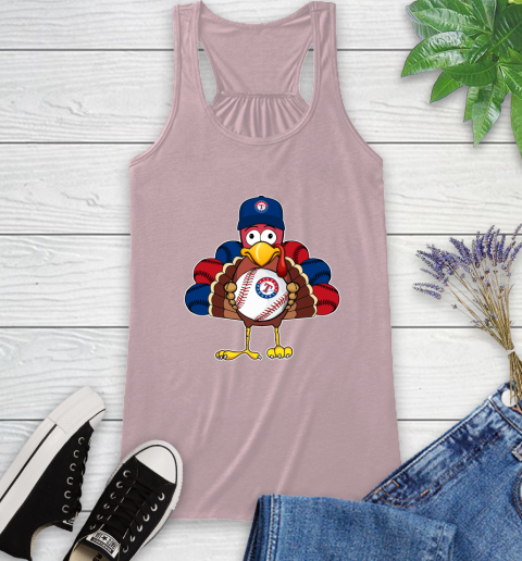 Texas Rangers Turkey thanksgiving Racerback Tank 11