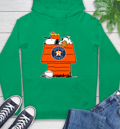 MLB Houston Astros Snoopy Woodstock The Peanuts Movie Baseball T Shirt Hoodie 8