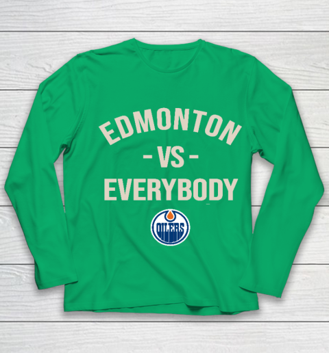 Edmonton Oilers Vs Everybody Youth Long Sleeve 4