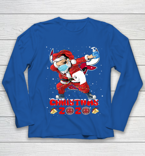 Chicago Bulls Funny Santa Claus Dabbing Christmas 2020 NBA Youth Long Sleeve 7