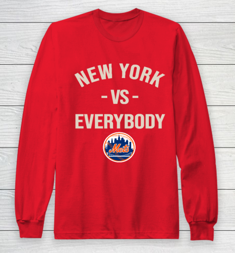 New York Mets Vs Everybody Long Sleeve T-Shirt 7