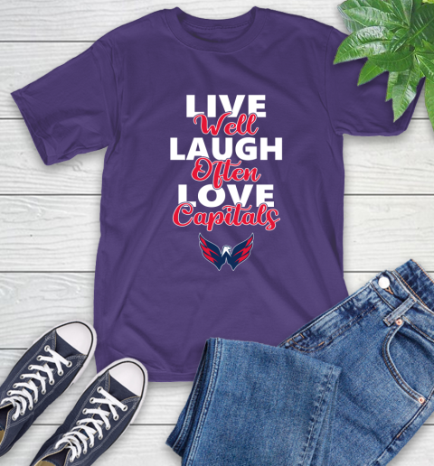 NHL Hockey Washington Capitals Live Well Laugh Often Love Shirt T-Shirt 5