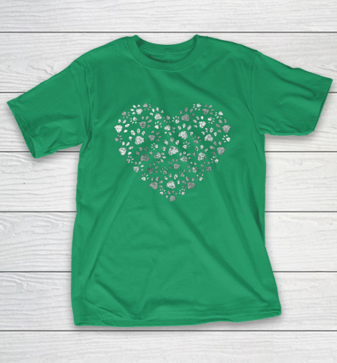 Dog Mom T Shirt Cool Paw Print Heart Women Men Dog Lovers T-Shirt 5