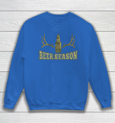 Beer Season Funny Camo Deer Hunting Pun Men Who Love Beers Sweatshirt 5