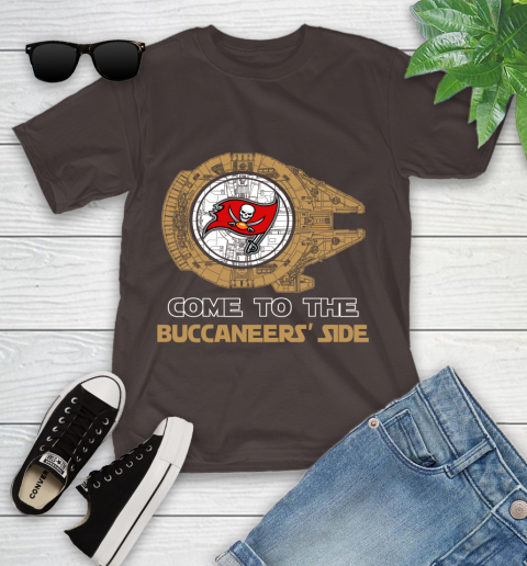 NFL Come To The Tampa Bay Buccaneers Star Wars Football Sports Youth T-Shirt 7