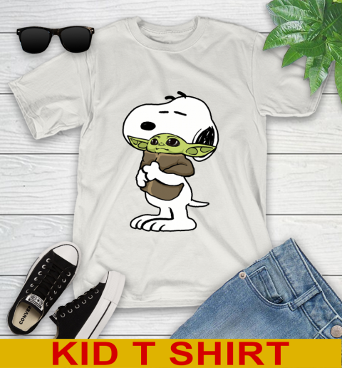 Snoopy Hugging Baby Yoda Shirt 112