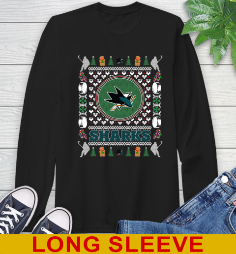 San Jose Sharks Merry Christmas NHL Hockey Loyal Fan Long Sleeve T-Shirt