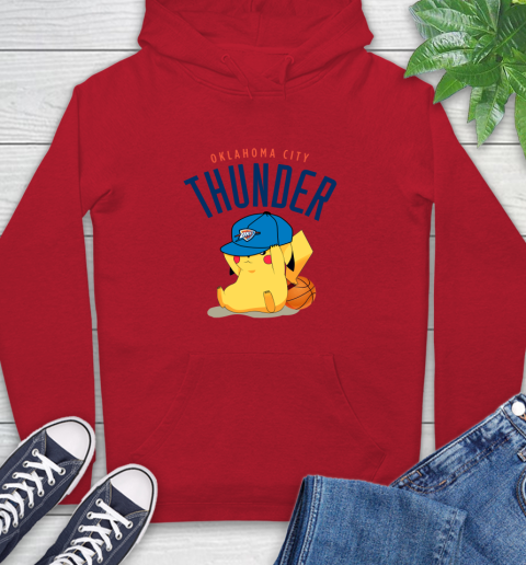 NBA Pikachu Basketball Sports Oklahoma City Thunder Hoodie 10