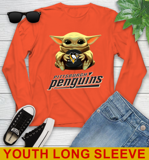 NHL Hockey Pittsburgh Penguins Star Wars Baby Yoda Shirt 125
