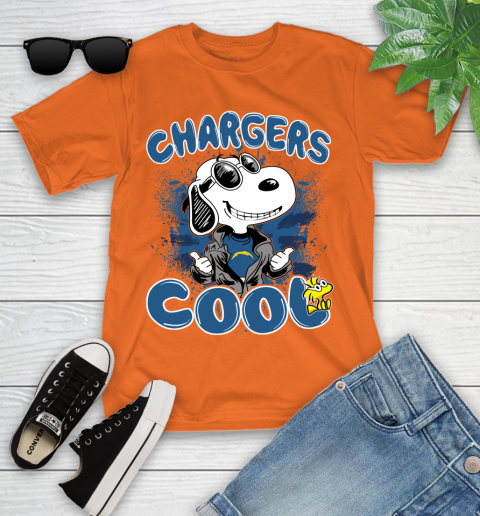 NFL Football Los Angeles Chargers Cool Snoopy Shirt Youth T-Shirt 8