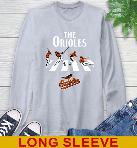 MLB Baseball Baltimore Orioles The Beatles Rock Band Shirt Long Sleeve T-Shirt 6