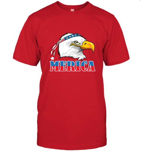 Eagle Mullet 4th Of July American Flag Merica USA Unisex Jersey Tee