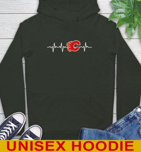 Calgary Flames NHL Hockey Heart Beat Shirt Hoodie 12