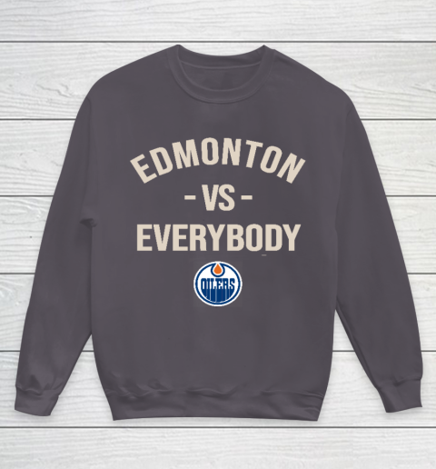 Edmonton Oilers Vs Everybody Youth Sweatshirt 5