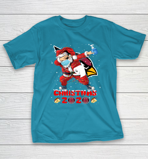 Arizona Cardinals Funny Santa Claus Dabbing Christmas 2020 NFL T-Shirt 7