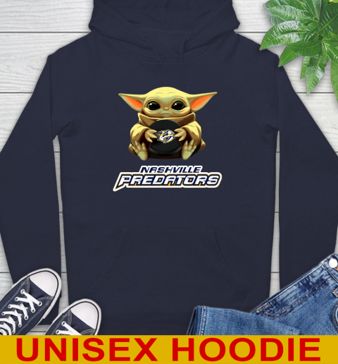 NHL Hockey Nashville Predators Star Wars Baby Yoda Shirt 16
