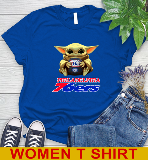 NBA Basketball Philadelphia 76ers Star Wars Baby Yoda Shirt 97