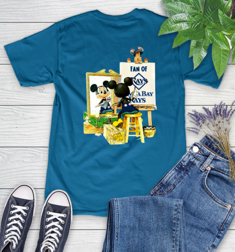 MLB Baseball Tampa Bay Rays Mickey Drawing Shirt 89