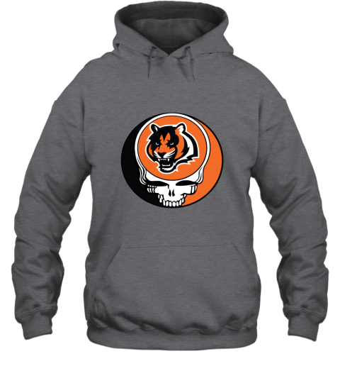 NFL Team Apparel Youth Cincinnati Bengals Dynamic Duo Grey Pullover Hoodie