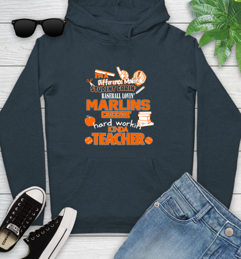 Milwaukee Brewers MLB I'm A Difference Making Student Caring Baseball Loving Kinda Teacher (2) Youth Hoodie 10