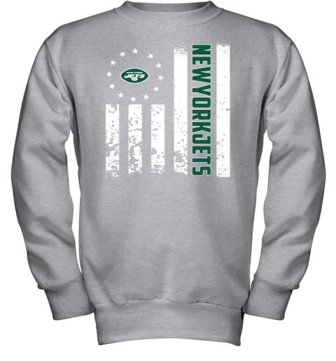 NFL New York Jets American Flag Youth Sweatshirt - Rookbrand