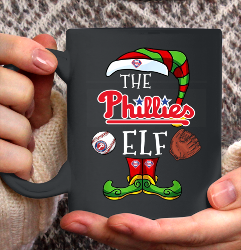 Philadelphia Phillies Christmas ELF Funny MLB Ceramic Mug 11oz