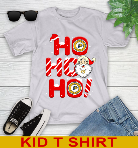 Indiana Pacers NBA Basketball Ho Ho Ho Santa Claus Merry Christmas Shirt Youth T-Shirt 4