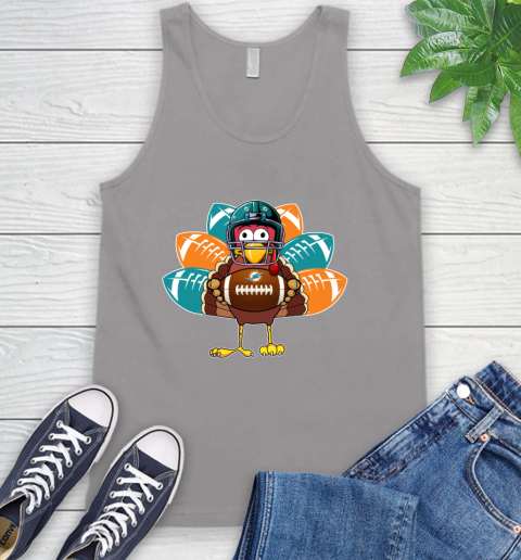Miami Dolphins Turkey Thanksgiving Day Tank Top 4