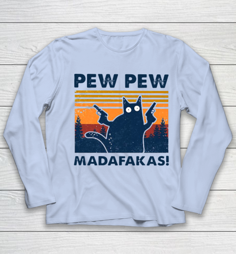 Cat Pew Pew Madafakas Vintage Youth Long Sleeve 5