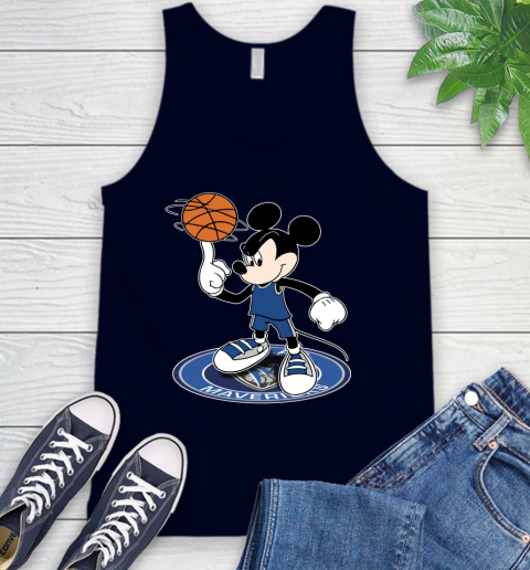 NBA Basketball Dallas Mavericks Cheerful Mickey Disney Shirt Tank Top 3